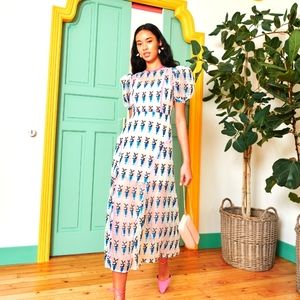 NWT CeliaB Nammu Dress Blue.